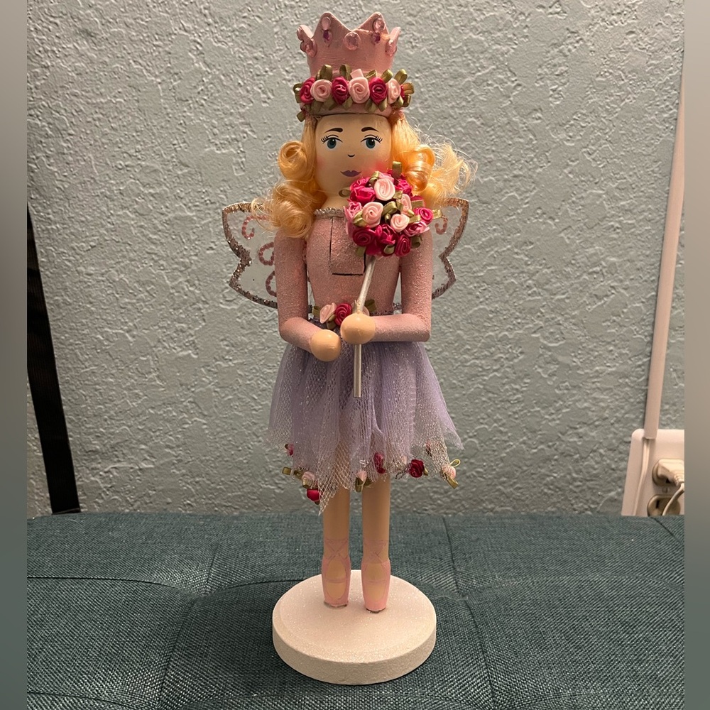 14 Inch Customized Fairy Princess Waltz of the Flowers Pink & Purple Nutcracker